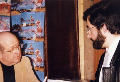 gene wolfe et jean daniel breque 1987.jpg